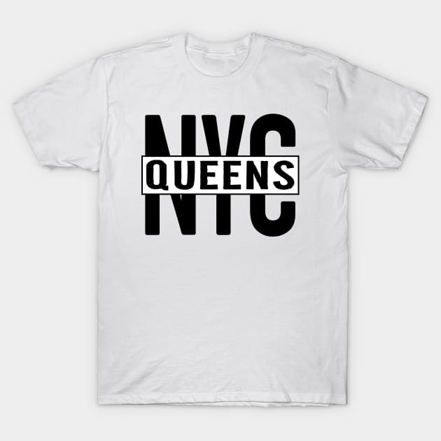 Queens NYC T-Shirt by colorsplash